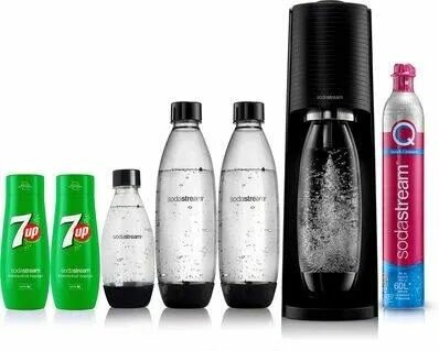 Комплект: Сифон Sodastream Terra Black + 3 бутылки + 2 сиропа 1012813481