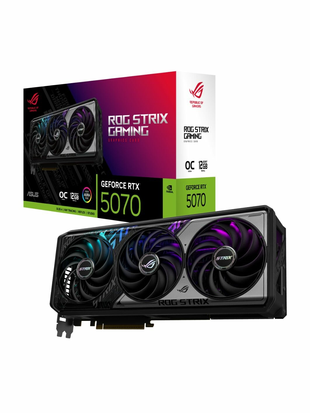 Видеокарта ASUS ROG Strix GeForce RTX 5070 OC 12G Gaming (90YV0M80-M0NA00)