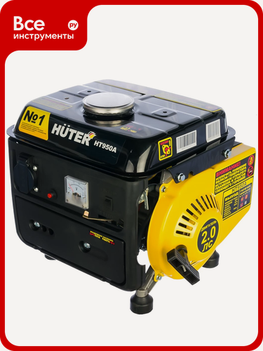 Изображение товара Бензиновый, Huter, генератор Huter HT950A 64/1/1, 2 л, автономного энергоснабжения бытовых приборов