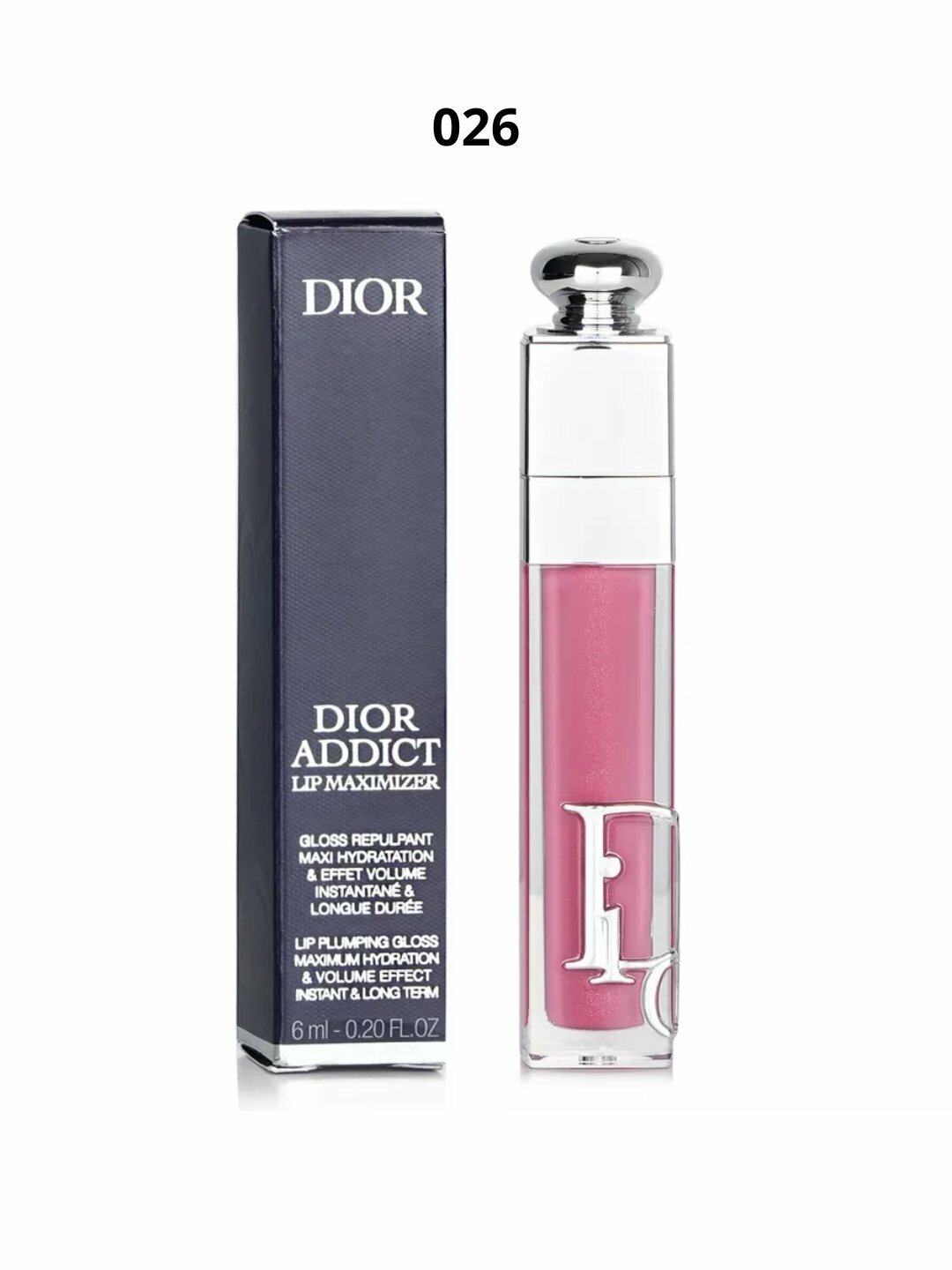 Блеск для губ Dior Addict Lip Maximizer 026 , с гиалуроновой кислотой, розовый коралл