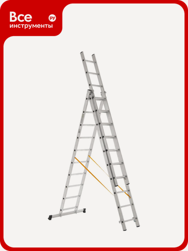 Изображение товара Трехсекционная лестница 10 ступеней Inforce 3x10 ЛП-03-10