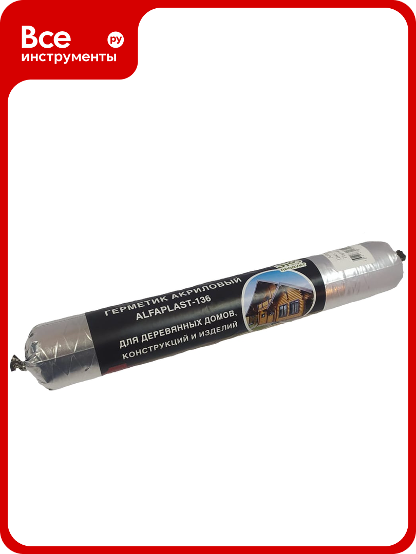 Герметик для дерева Alfaplast  136  Теплый шов  Тик файл пакет 900 г 58962365422