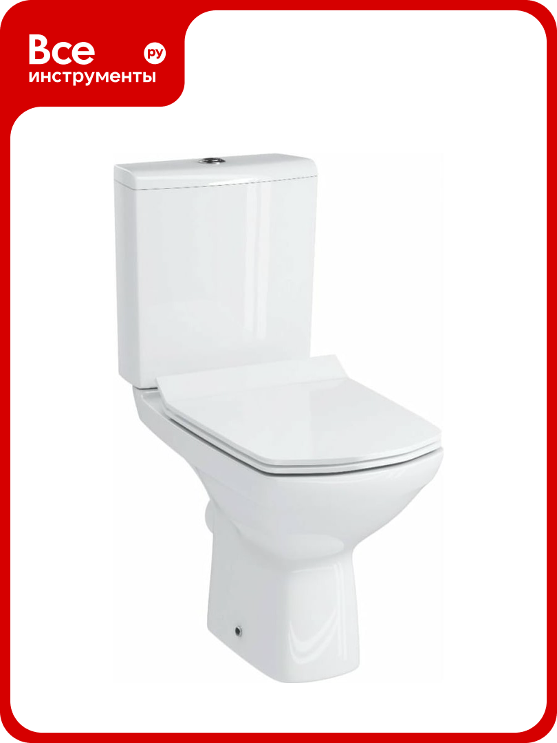 Унитаз-компакт Cersanit CARINA Clean On 011 3/5 DPL EO slim S-KO-CAR011-3/5-COn-S-DL-w