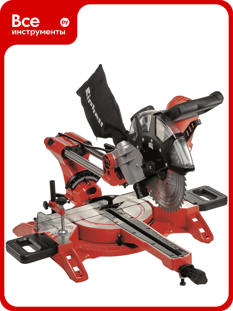 Пила торцовочная Einhell TC-SM 2534/1, диск 250мм, лазер, 2350Вт