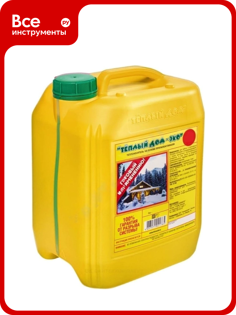 Антифриз Тёплый дом Эко-20 20кг пропиленгликоль 37% -21С канистра 119-0354