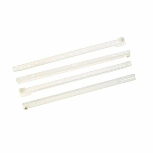 Направляющие роликовые l400 мм сталь цвет белый