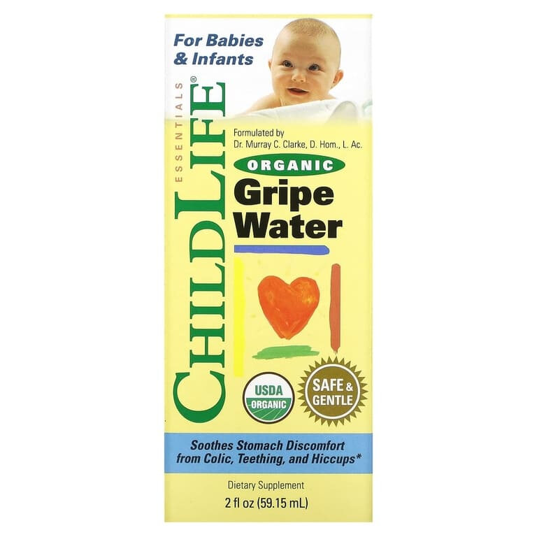 Childlife Organic Gripe Water, Органическая вода против коликов 59 мл