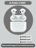 Наушники Apple AirPods 4, беспроводные, влагозащищенные, белый, copy