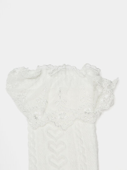 Гольфы  one size, размер one size, белый/белый — фото 1