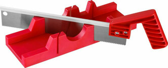 Стусло и пила ЗУБР, для дерева и пластика, 65x35/300 мм, красный