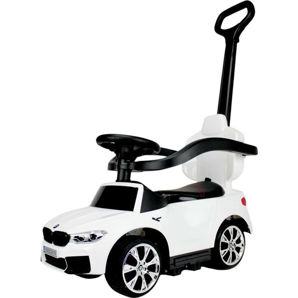 Детский толокар BMW M5 RiverToys (A999MP-M) (белый) 2+