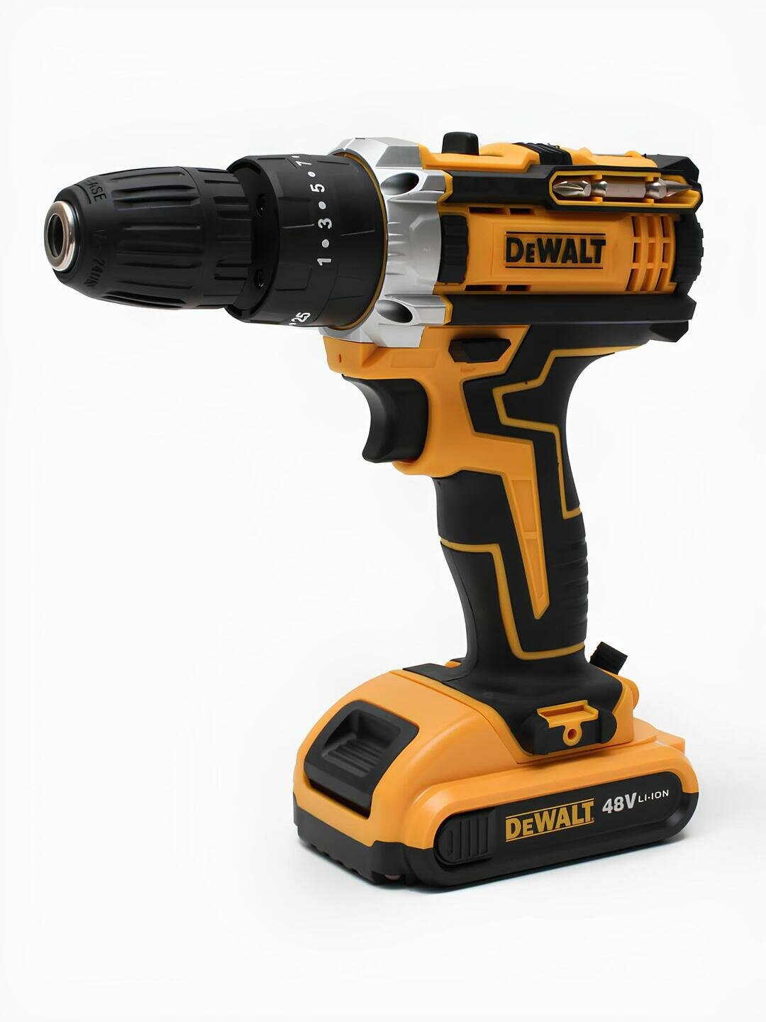 Шуруповерт ударный Dewalt с набором 24 предмета, быстрозажимной патрон, 18В, кейс — фото 1