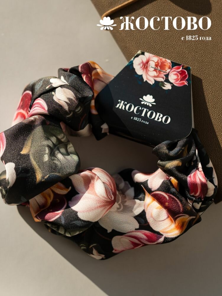 Резинка для волос шелковая Жостово