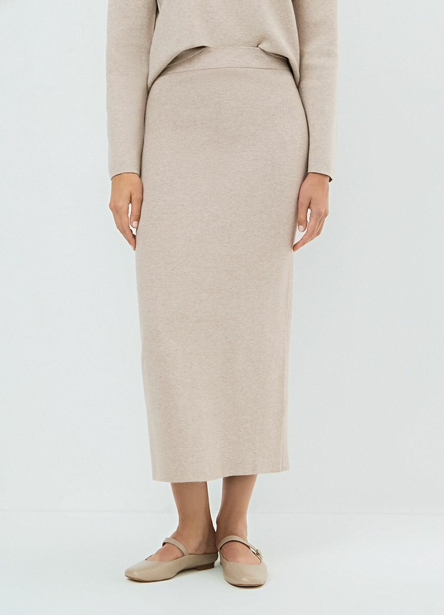 Юбка O'STIN, размер M, светло-бежевый — фото 1