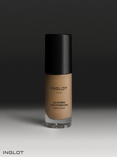 Изображение товара Тональная основа Inglot All Covered Face Foundation LC 017, теплый бежевый, сатиновый финиш