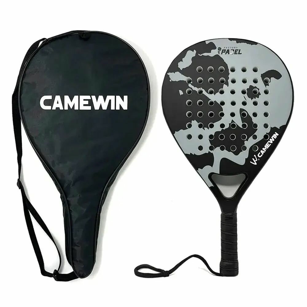 Ракетка для падела CAMEWIN, цвет черно-серый