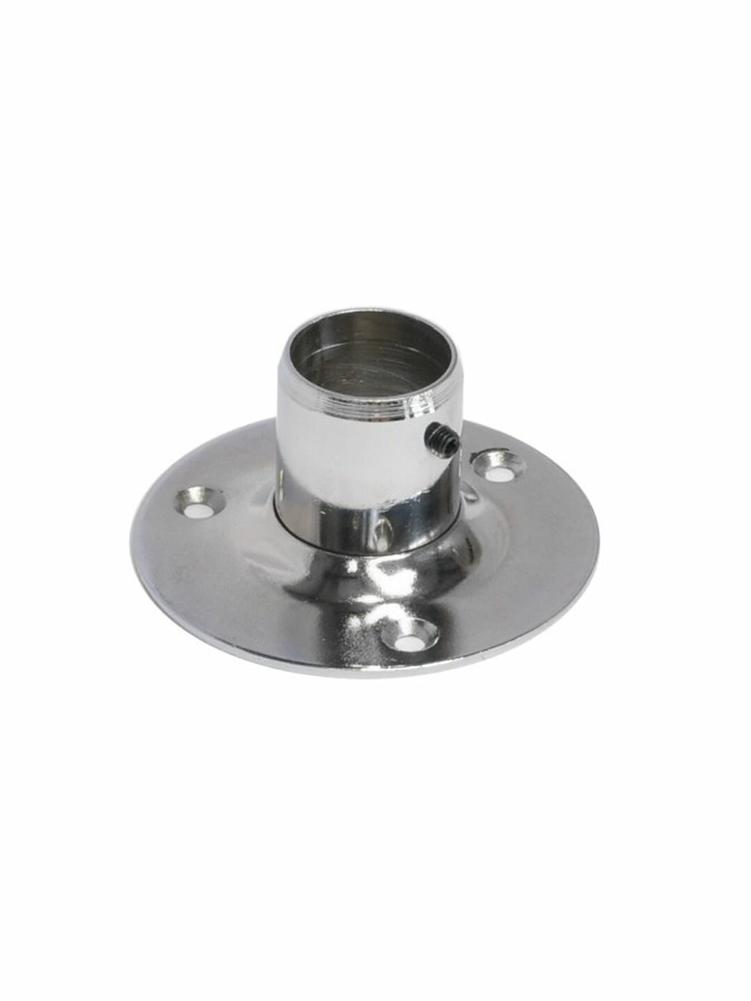 Крепление концевое (розетка) для трубы d25мм усиленное высокое хром