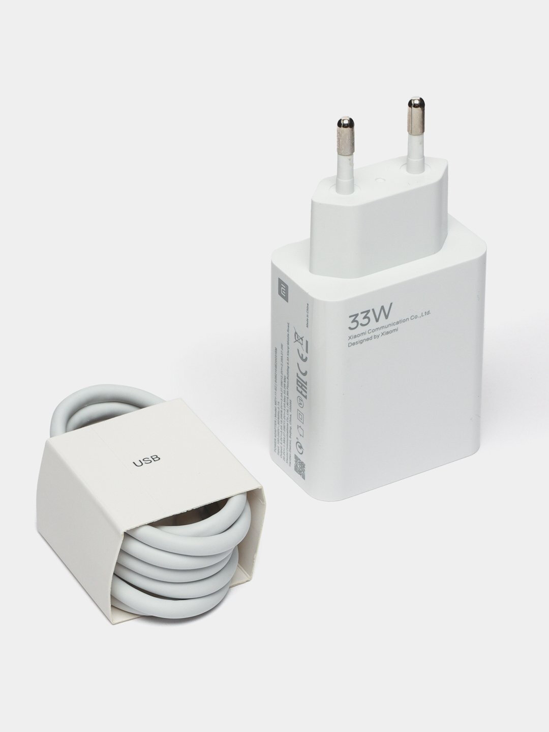 Быстрое зарядное устройство, 33 Вт для Android, с кабелем Type - C — фото 1