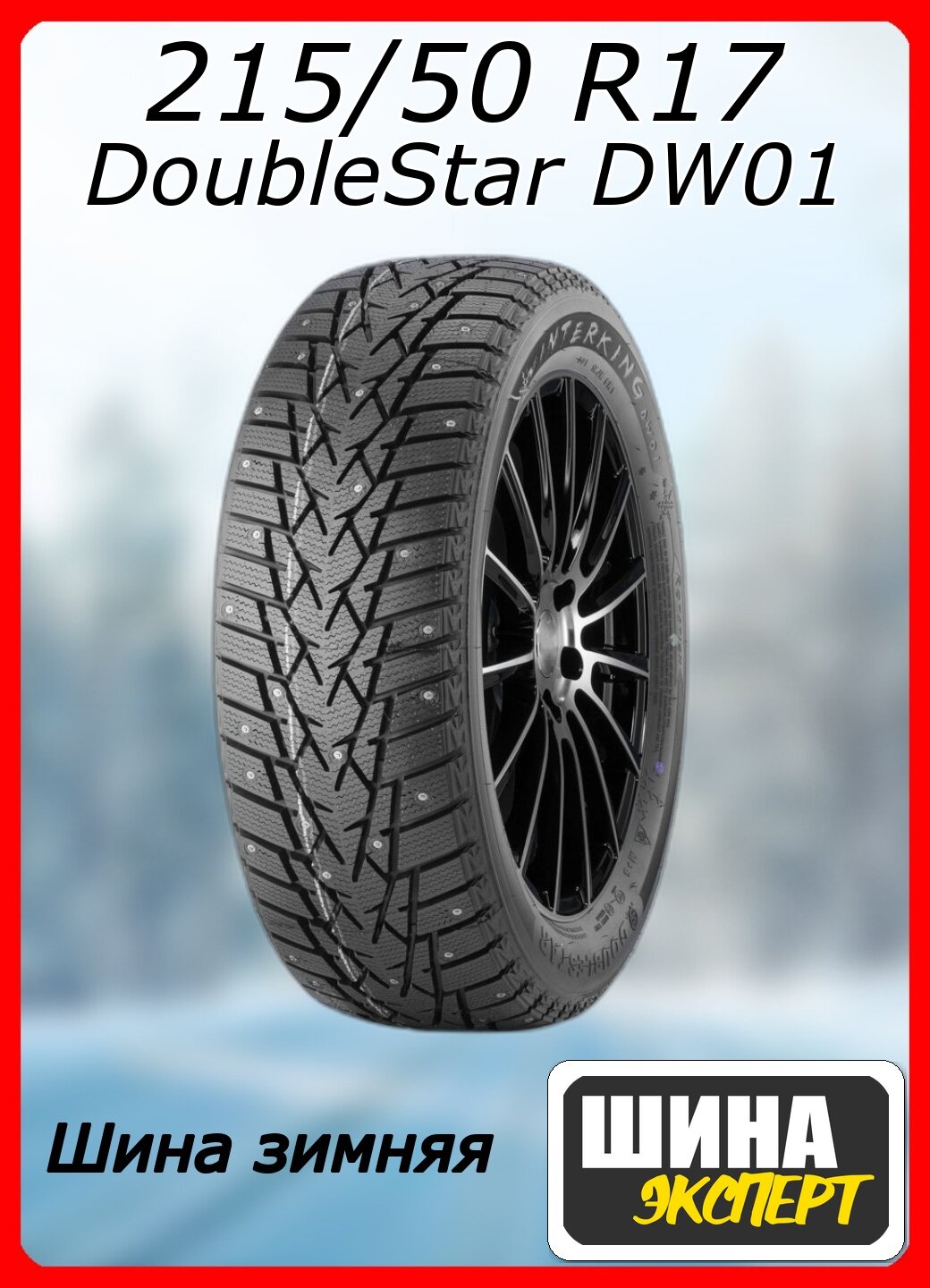 Шина зимняя шипованная DoubleStar 215/50/17 T 95 DW01 Ш. для легковых автомобилей 3PN02155017E000003