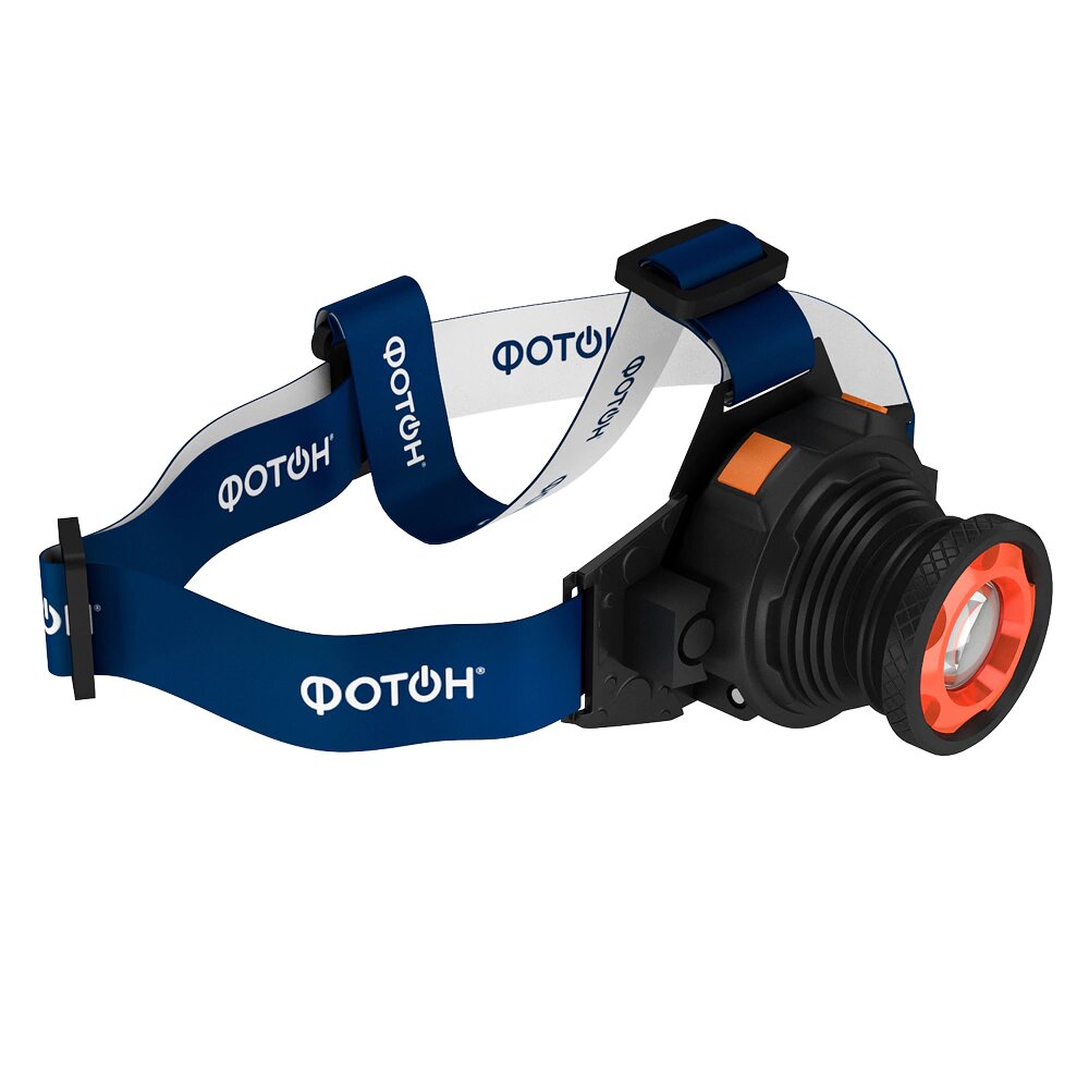 Фонарь налобный Фотон 3 Вт с линзой аккумуляторный 500 мАч