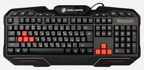 Изображение товара Клавиатура игровая, проводная Dialog KGK-11U GAN-KATA, черный
