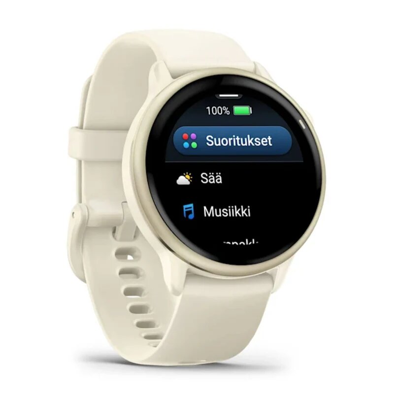 Смарт-часы Garmin Vivoactive 6 Ivory, с GPS, пульсометром, мониторингом сна и стресса — фото 1