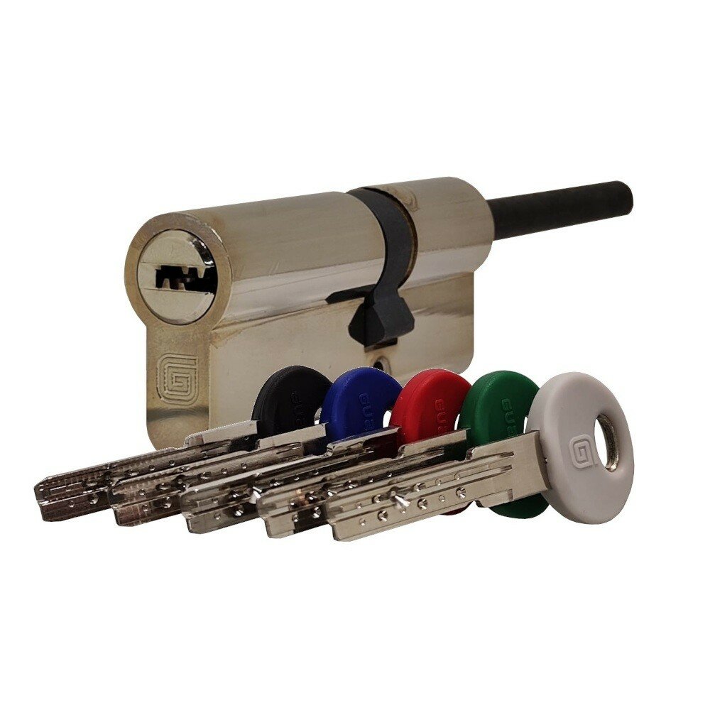 Гардиан Цилиндровый механизм Гардиан GS 87(56/31/70SH) S TERMO матовый никель 5 кл ключ/длинный шток