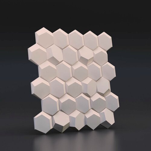 Изображение товара 3D гипсовая панель Weissenberg "Рози", 50*50см