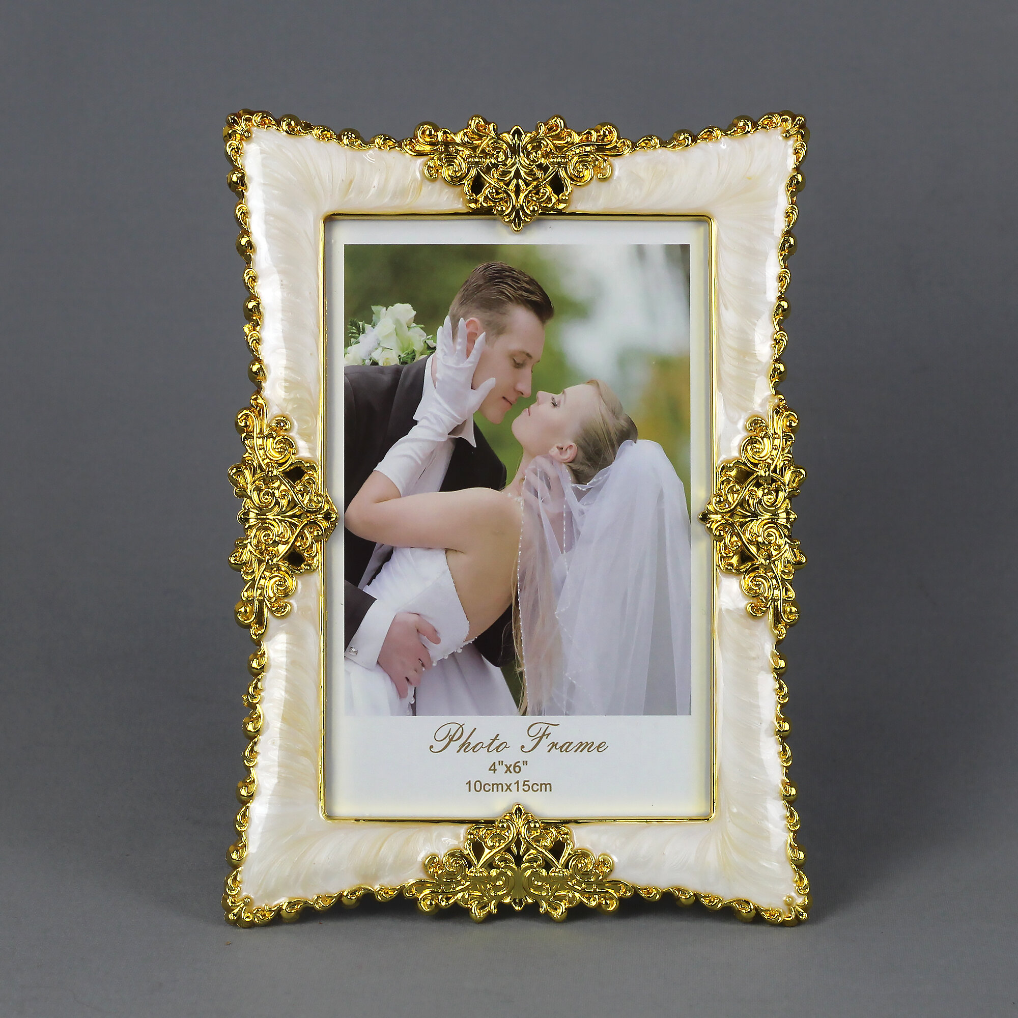 Арт НН Фоторамка глазурь 10х15 см золото