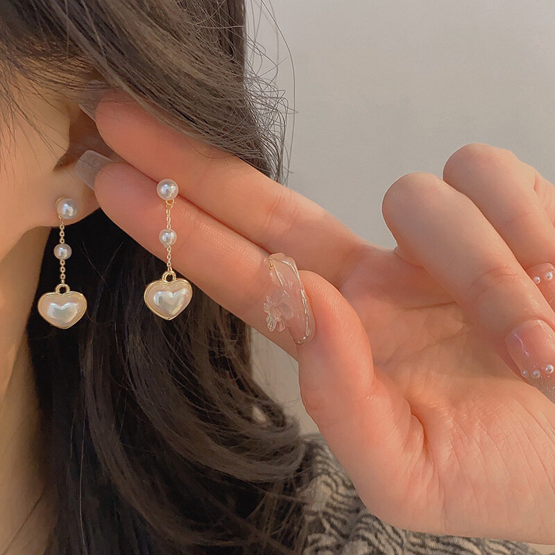 Серьги, жемчуг Swarovski синтетический