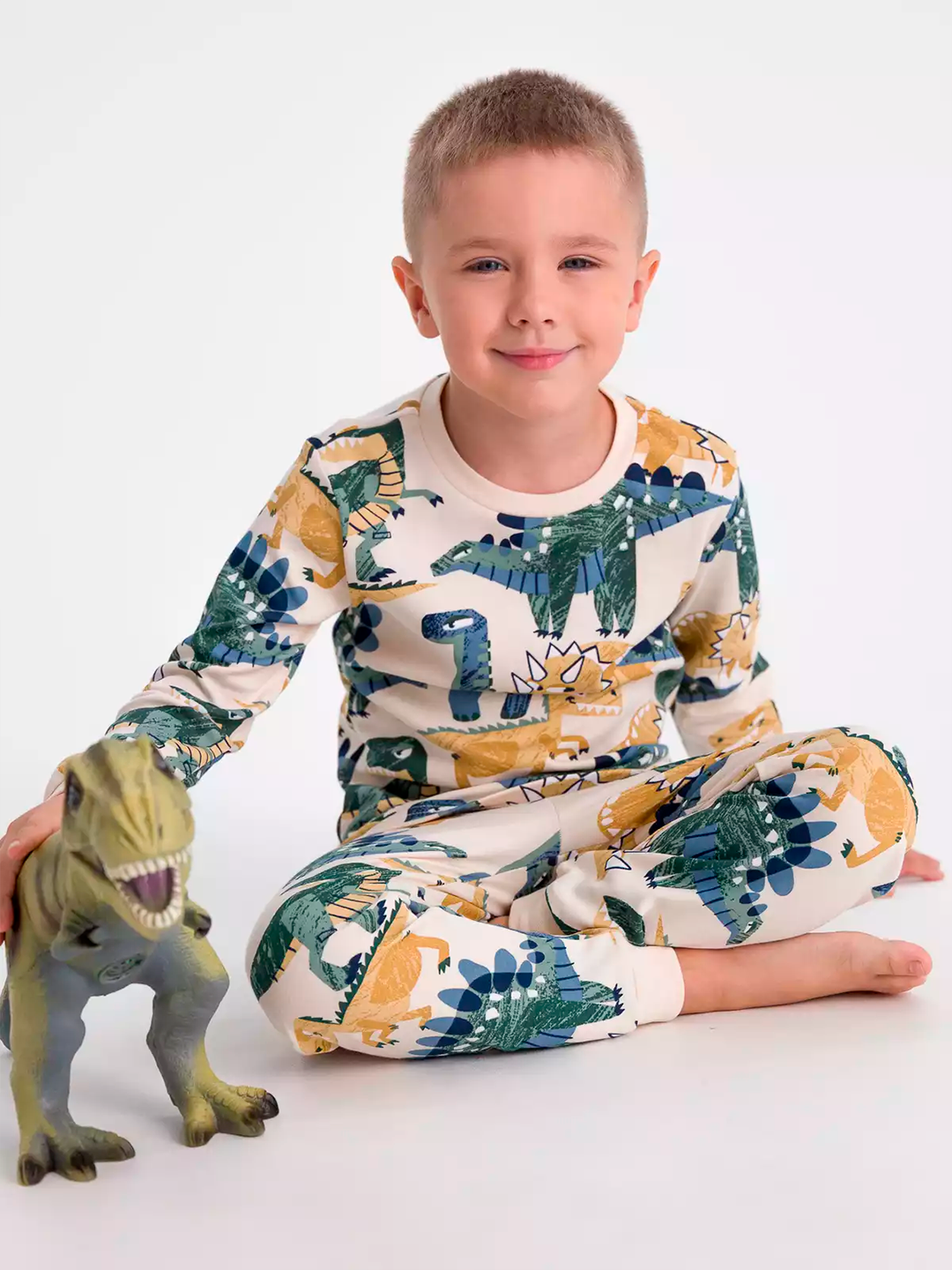 Пижама neo, размер 98, бежевый