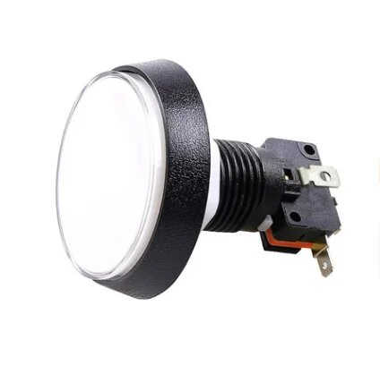 Аркадные кнопки 60 мм 5 цветов пластик White 60mm