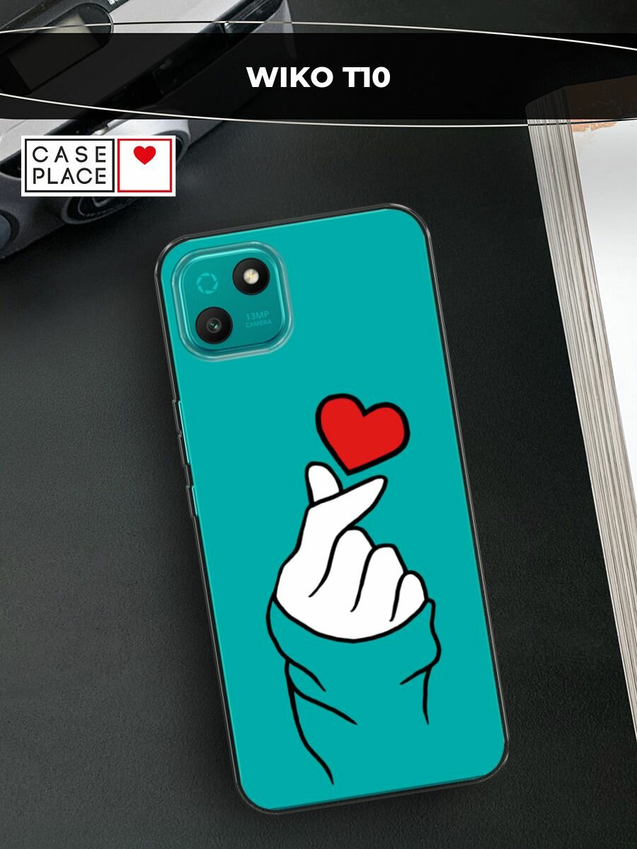 Силиконовый чехол на Wiko T10 / Вико Т10 с принтом "Маленькое сердечко"