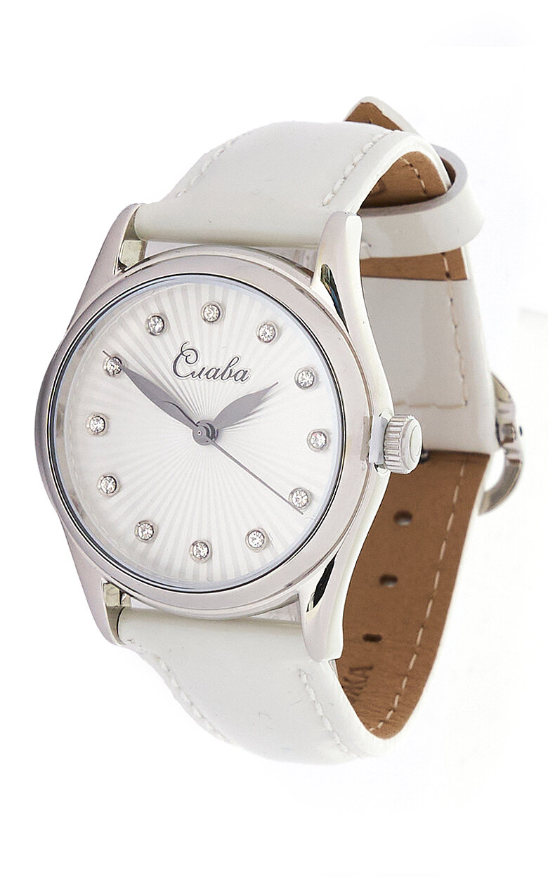 Наручные часы Слава, белый — фото 1