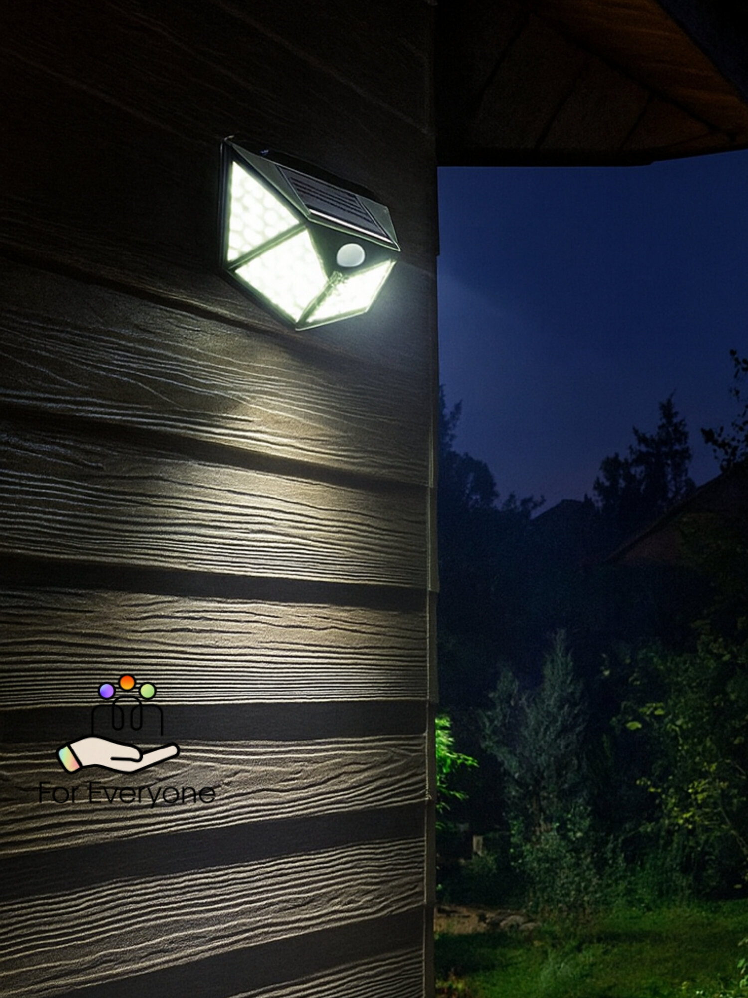 Прожектор уличный светильник c датчиком движения на солнечной батарее Освещение Светильник уличный Охрана дома