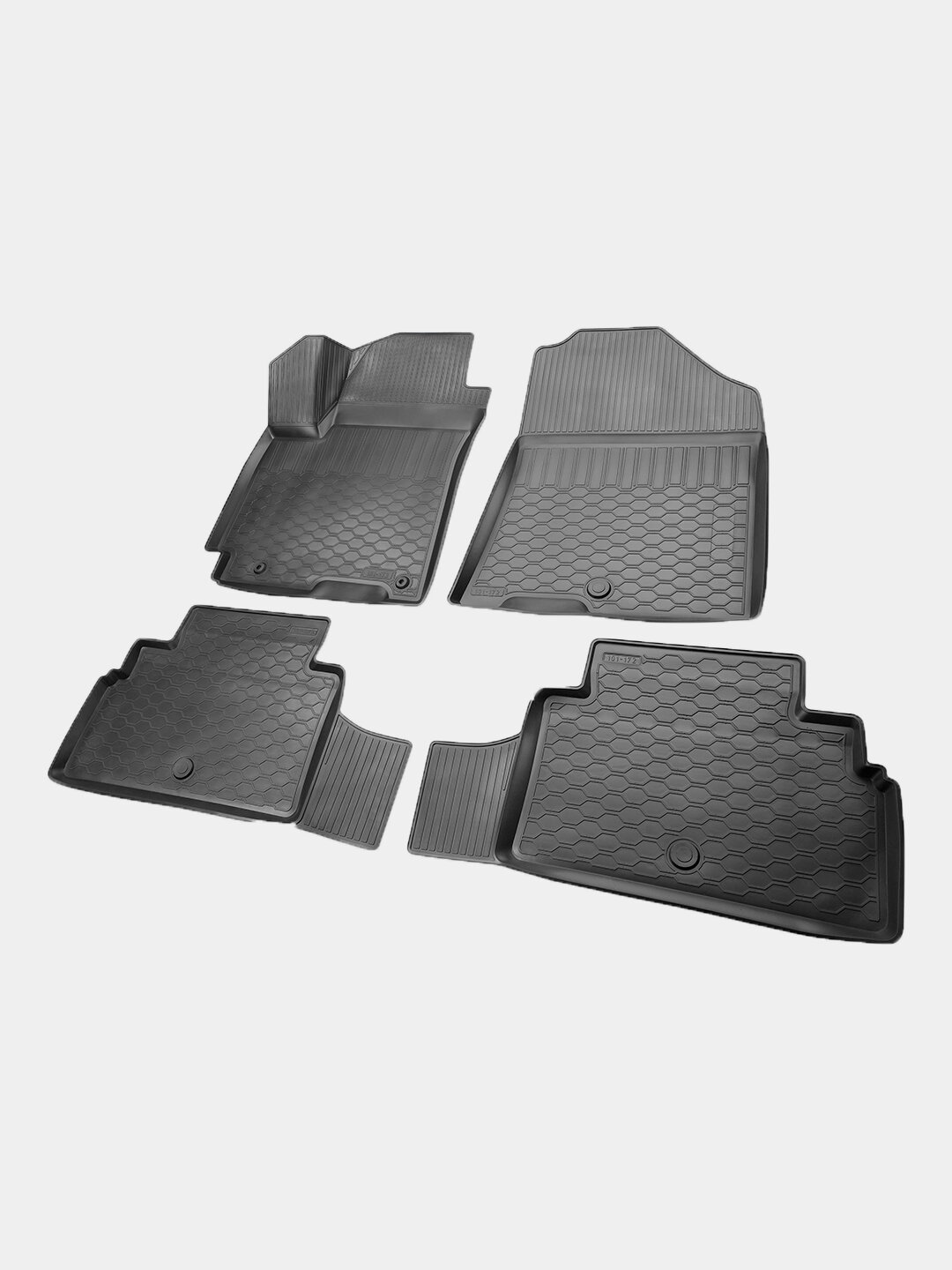 Коврики салона Poliplast Kia Soul -III (SK3) 2019, для салона, с бортиками