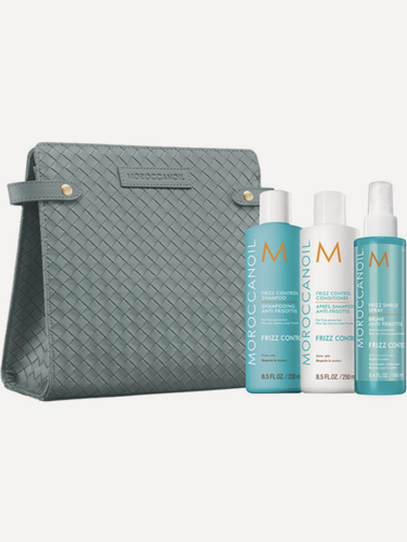 Изображение товара MOROCCANOIL FRIZZ CONTROL Праздничный Набор для Непослушных Волос 2025 в Косметичке
