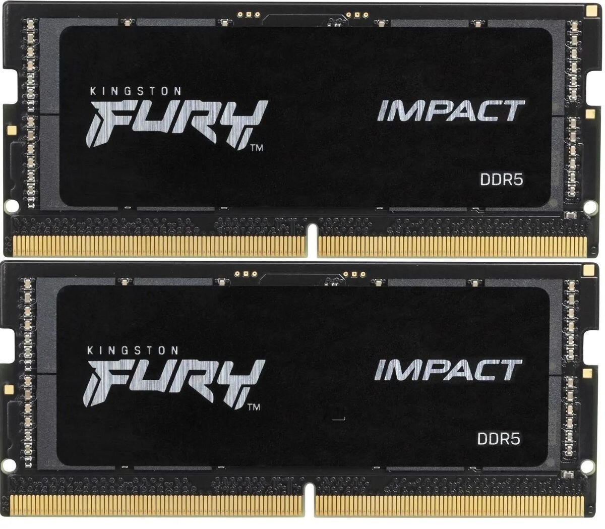 Оперативная память Kingston Fury Impact, DDR5, 64Gb (2x32Gb), 4800MHz, CL38, SO-DIMM