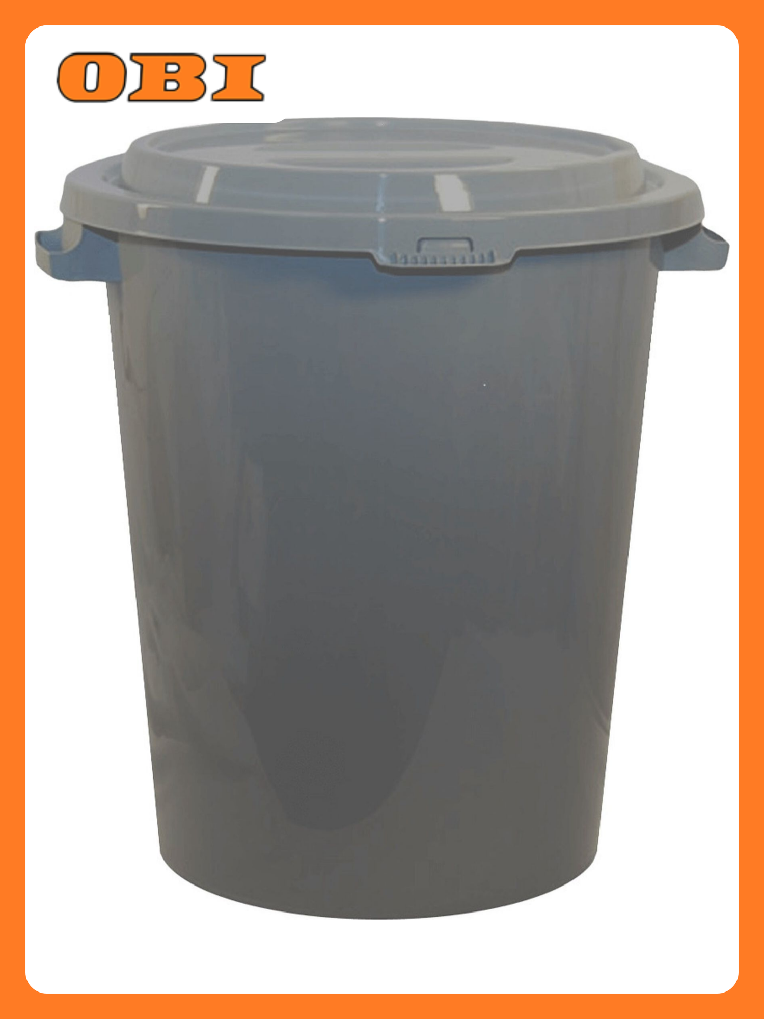 Бак IDEA 40 л черный пластиковый с откидной крышкой ручки для переноски