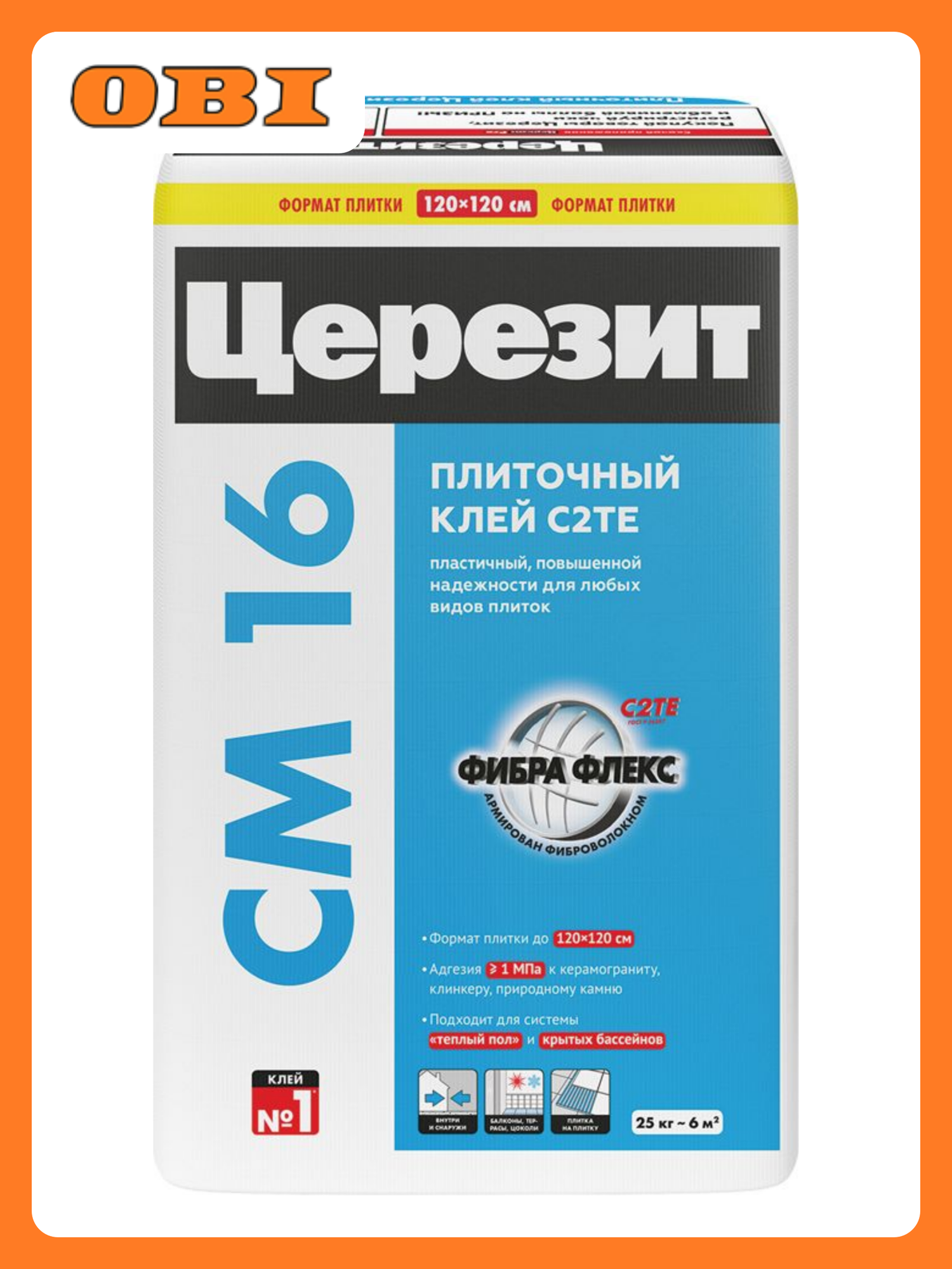 Клей для плитки эл. Ceresit CM 16/25