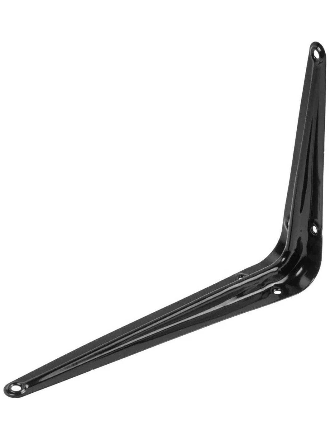 Кронштейн для полки мебельный с ребром жесткости 150х200 мм черный STARFIX (SMP-46547-1)