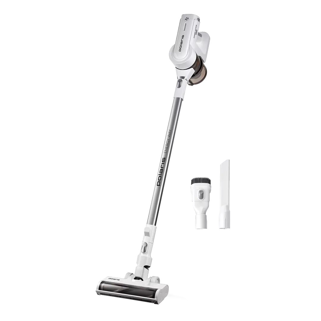 Вертикальный пылесос Polaris PVCS 5000 Energy Way, белый, беспроводной