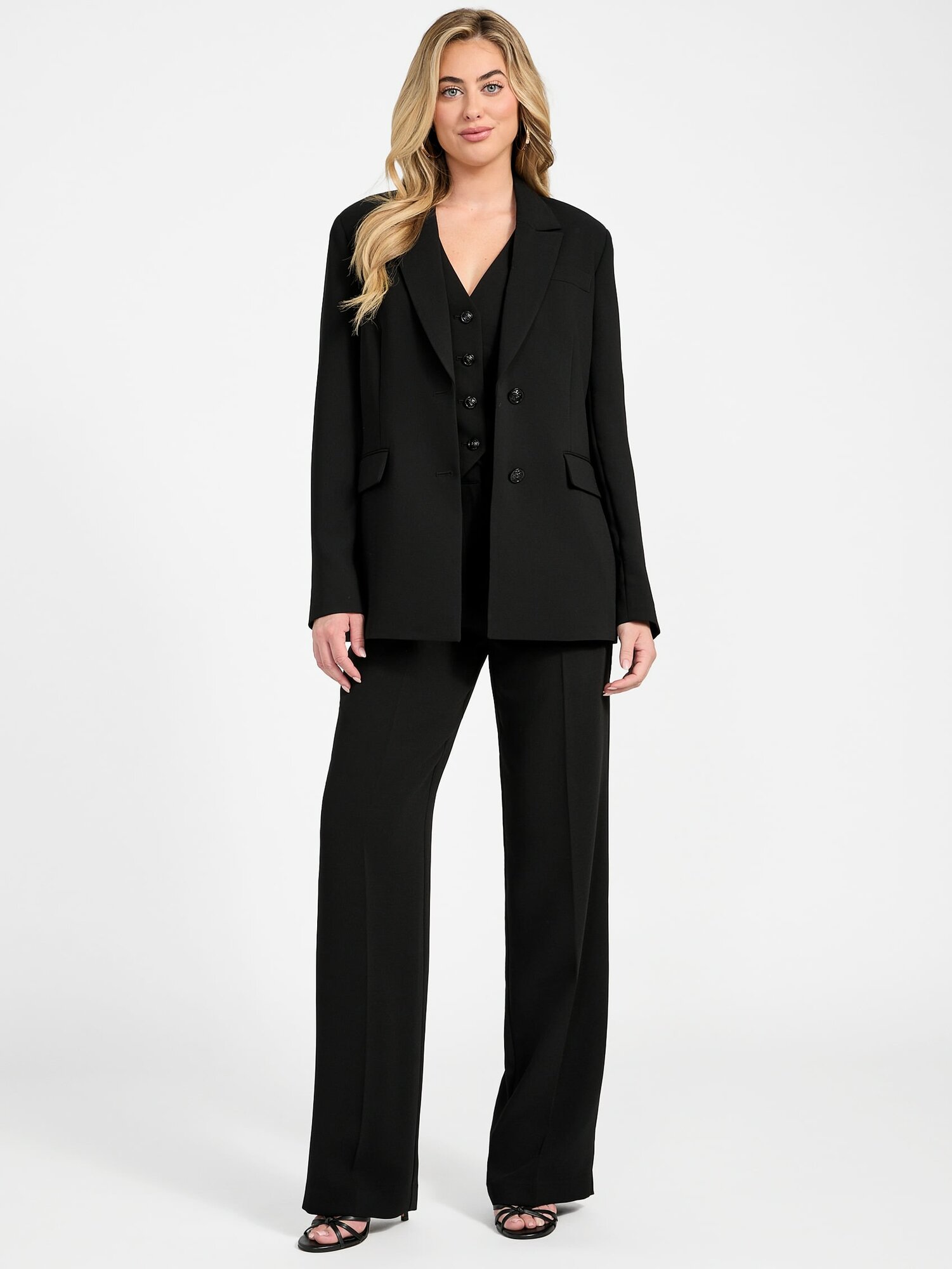 Брюки GUESS THEOLINE PERFECT PANT, размер XL, черный — фото 1