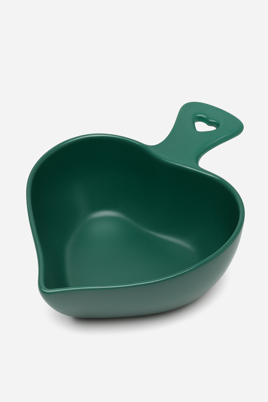 Тарелка-формочка "Сердце", керамика, тёмно-зелёная, 15 см, 1 шт