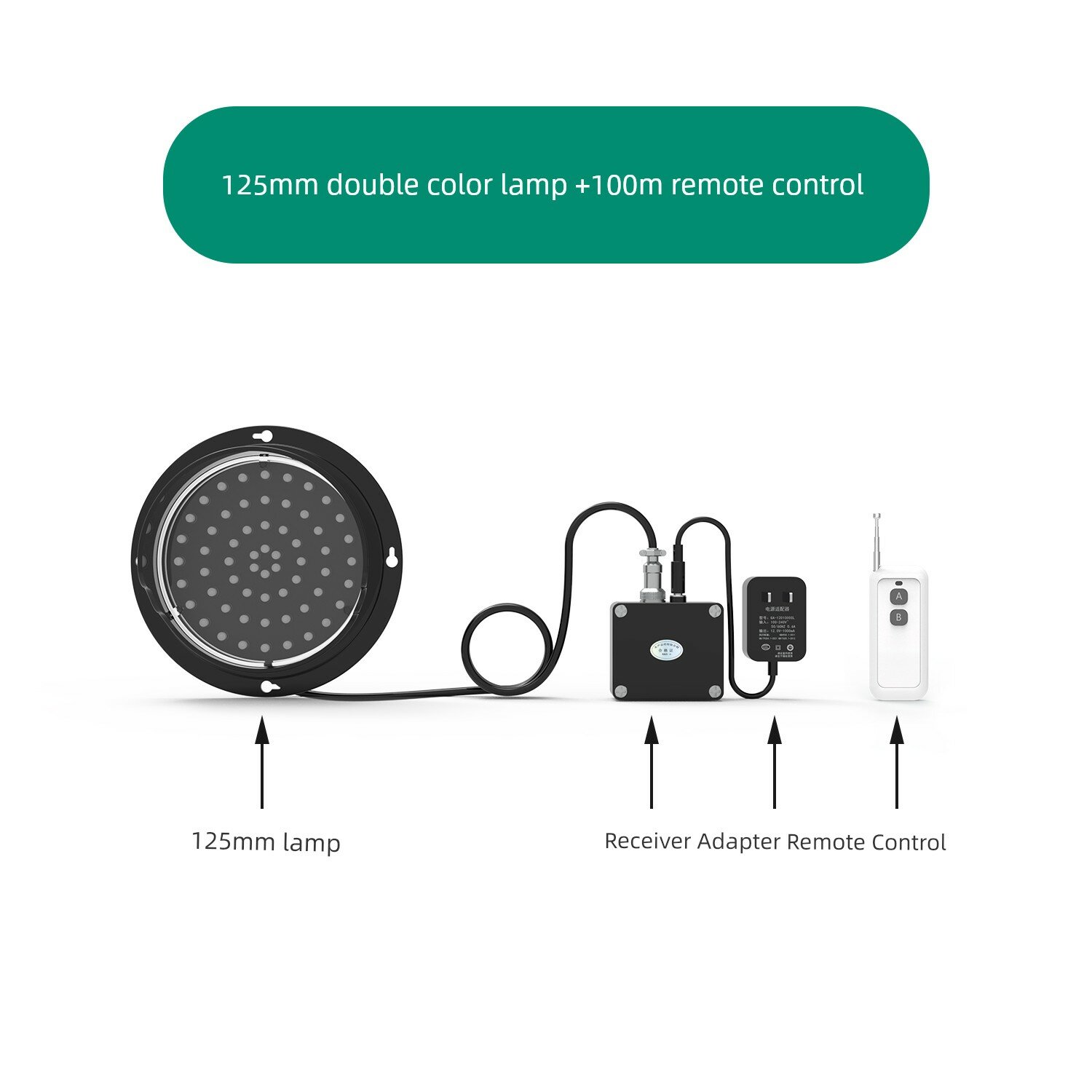 LED светофорный светильник с красно-зеленым двойным цветом и пультом дистанционного управления 100м, 220В питание для