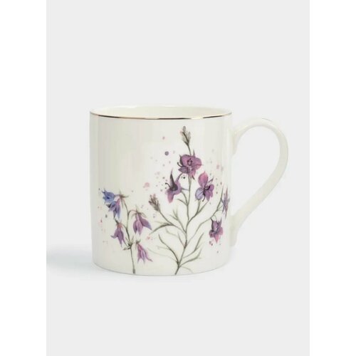 Кружка 380 мл фарфор F белая с золотистым кантом Колокольчики Giardino 1806₽