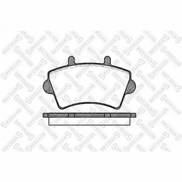 Колодки тормозные к-т дисковый тормоз для автомобиля, STELLOX 830 000-SX (1 шт.)