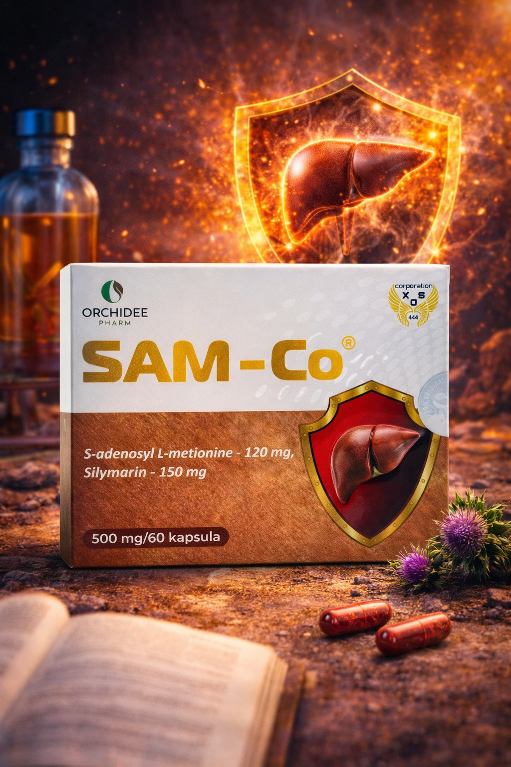 Сам Ко 500 мг 60 капсул - восстановление печени и выведения токсинов безопасно и эффективно