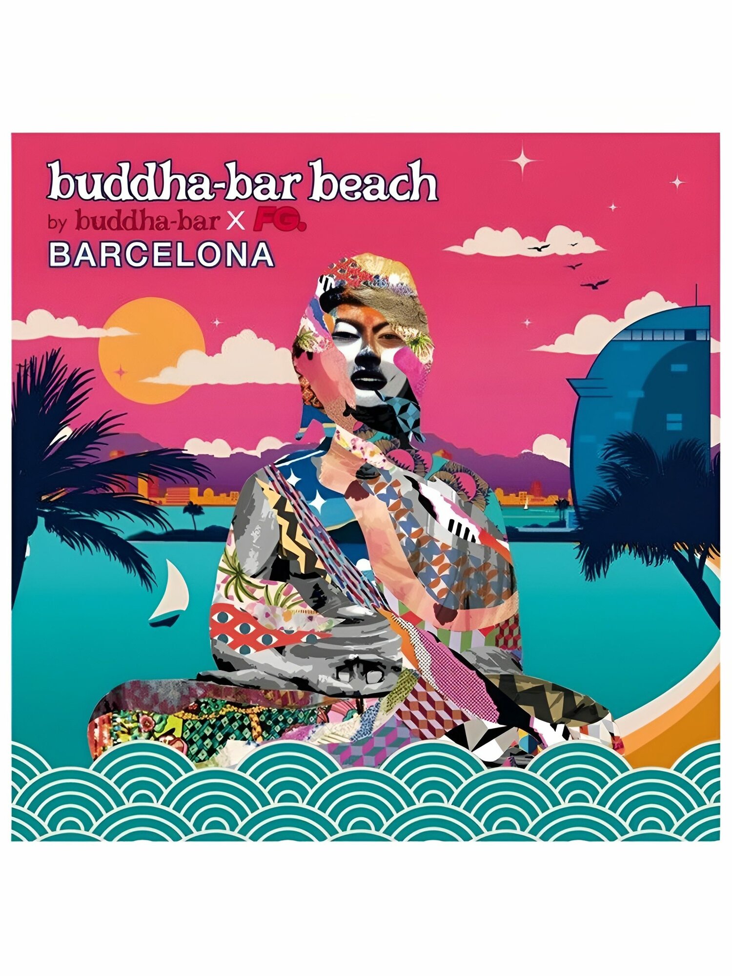 Buddha Bar Beach: "Barcelona", атмосферный, солнечный Альбом, электронная музыка (2017, 2 CD диска)