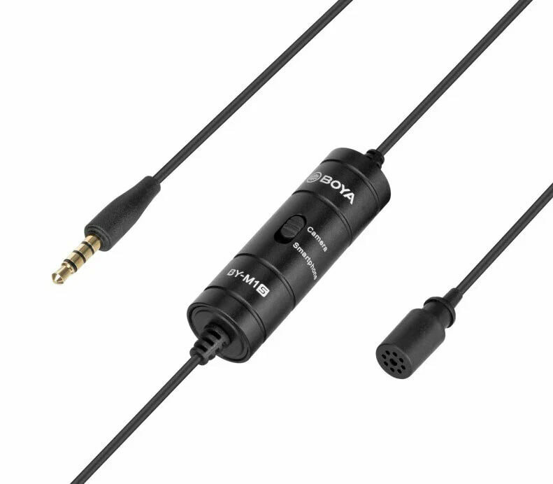 Микрофон Boya BY-M1S, петличный, всенаправленный, 3.5 мм TRS — фото 1